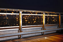 Lyskjede med 200 LED-istapper 5,85 meter